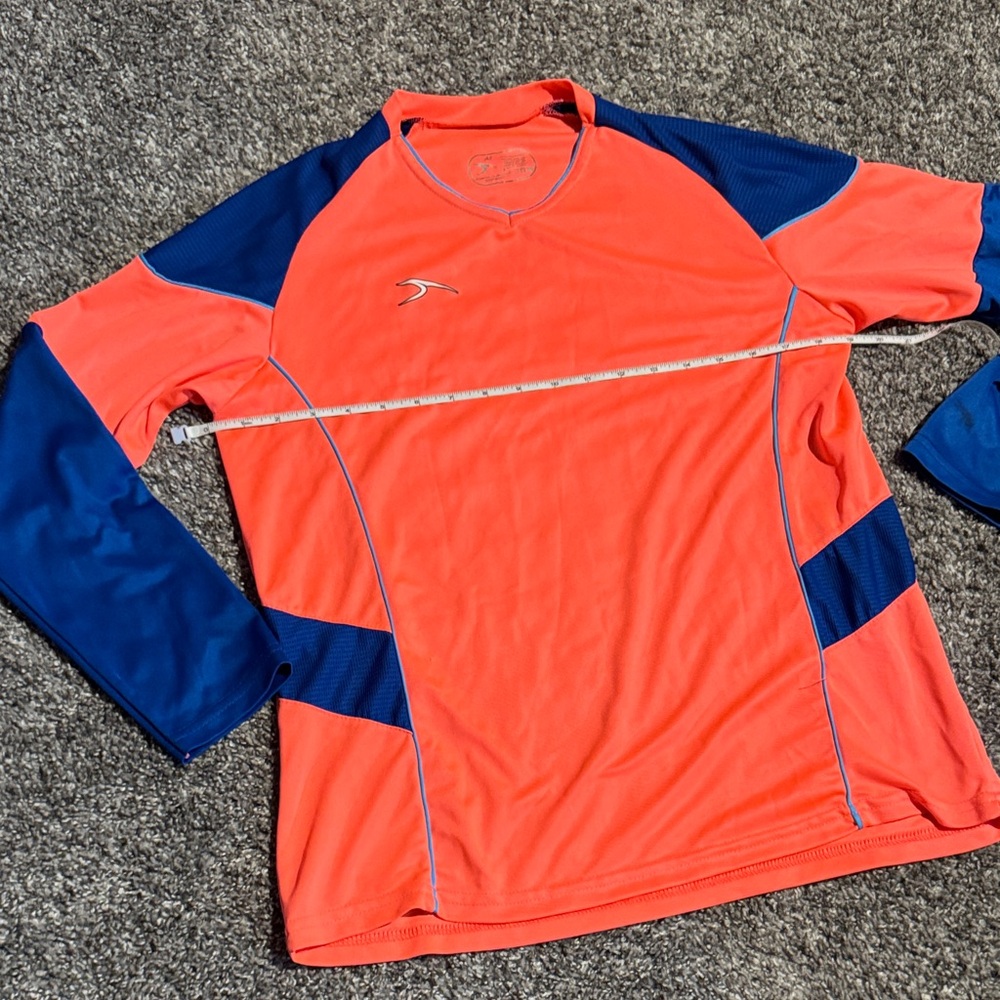 Score Women's Pink-Orange and Blue Goalie Shirt